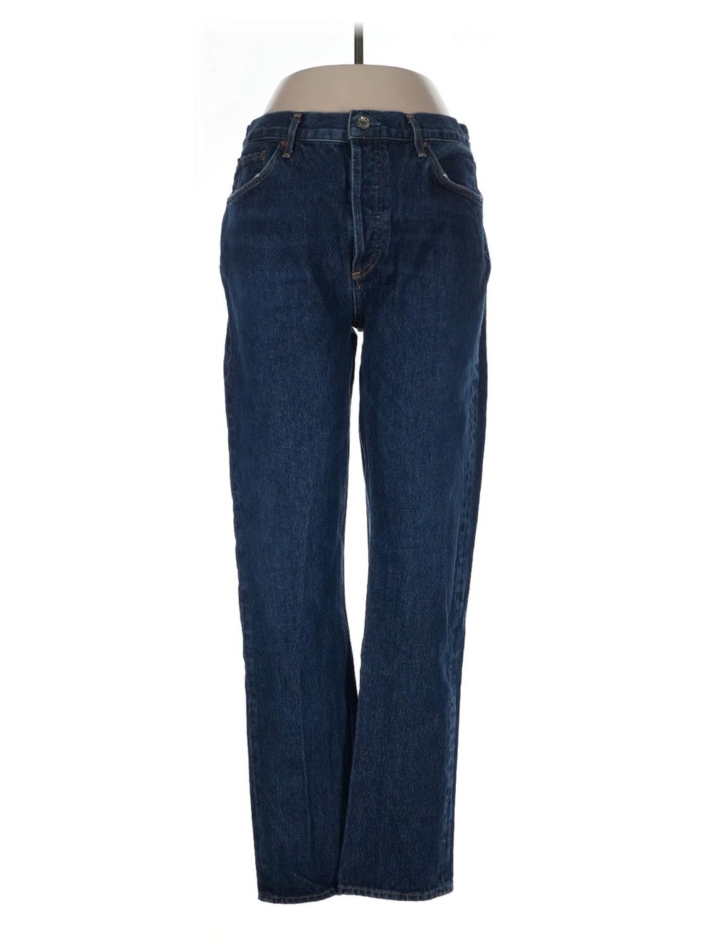 Agolde Classic High-Rise Straight Leg Women's Jeans - Dark Blue